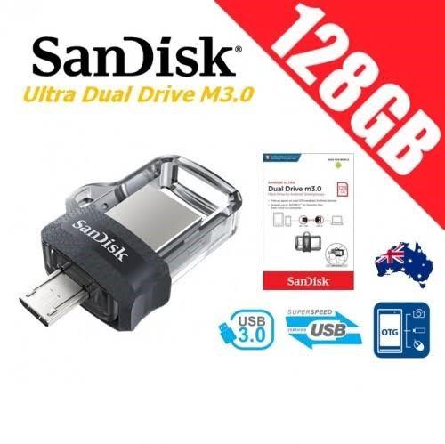MEMORIA SANDISK DUAL DRIVE m3.0 128GB MICROUSB V8 J05626