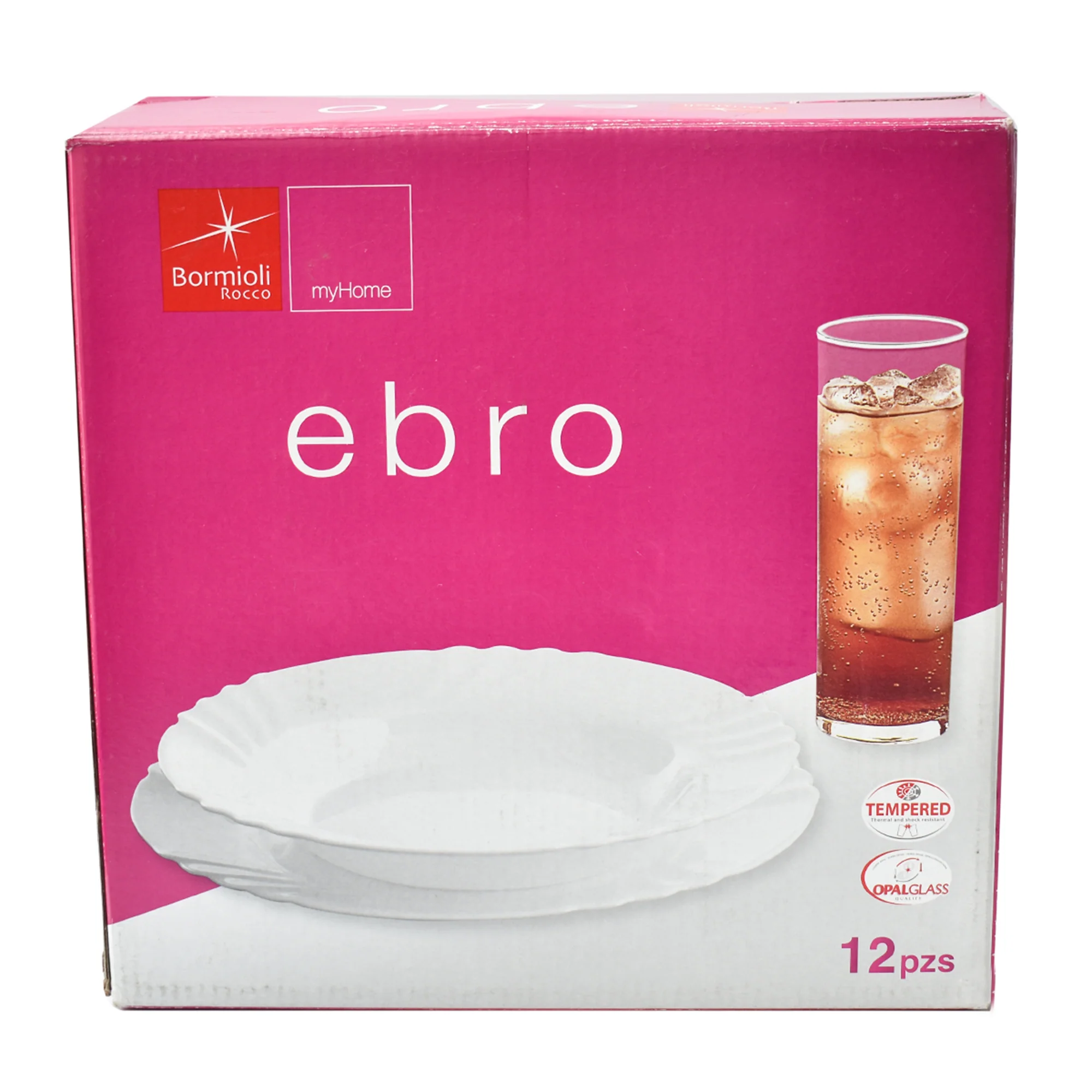 Vajilla Bormioli Rocco Vintage Ebro Vidrio Opal 12pz - Imagen 6