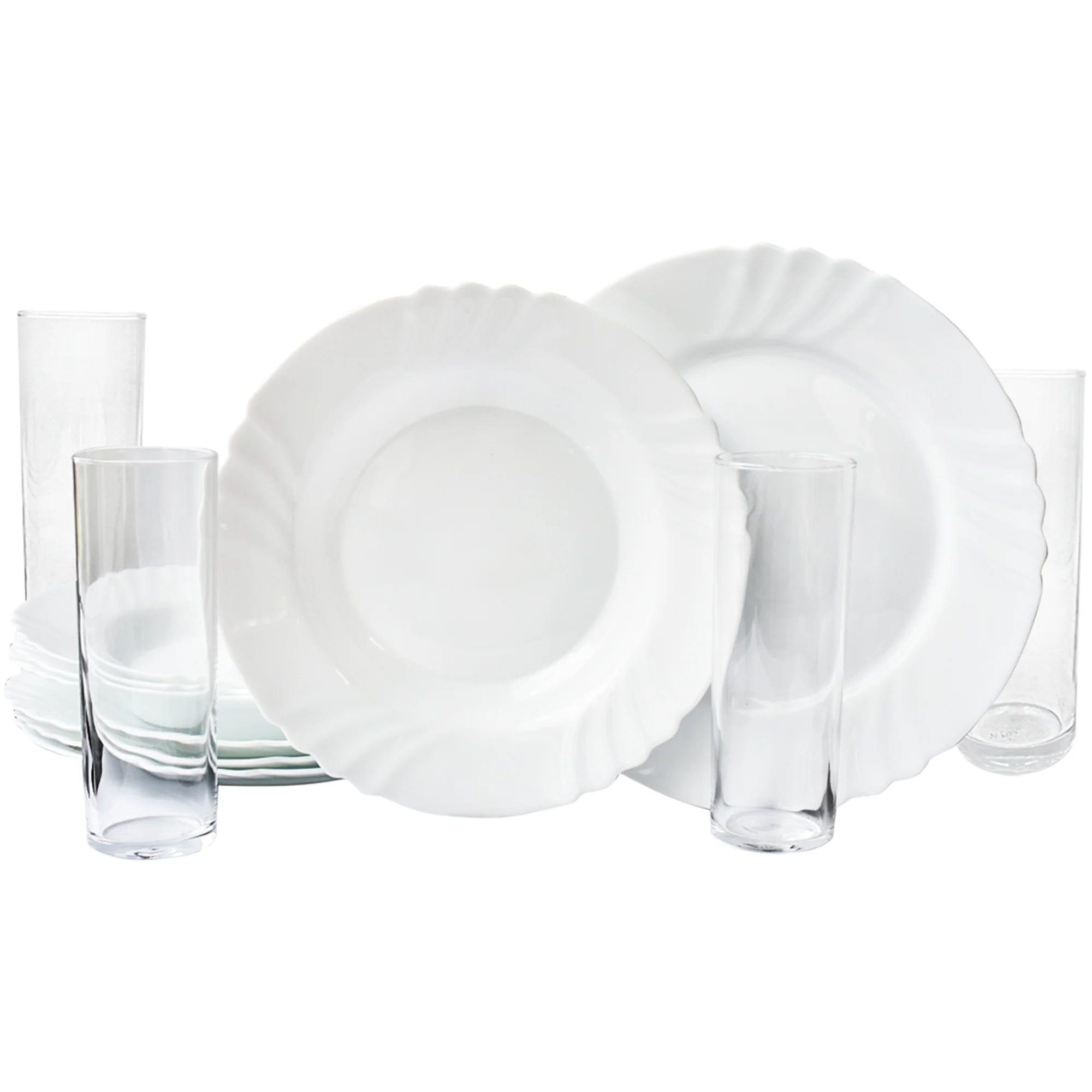 Vajilla Bormioli Rocco Vintage Ebro Vidrio Opal 12pz - Imagen 2