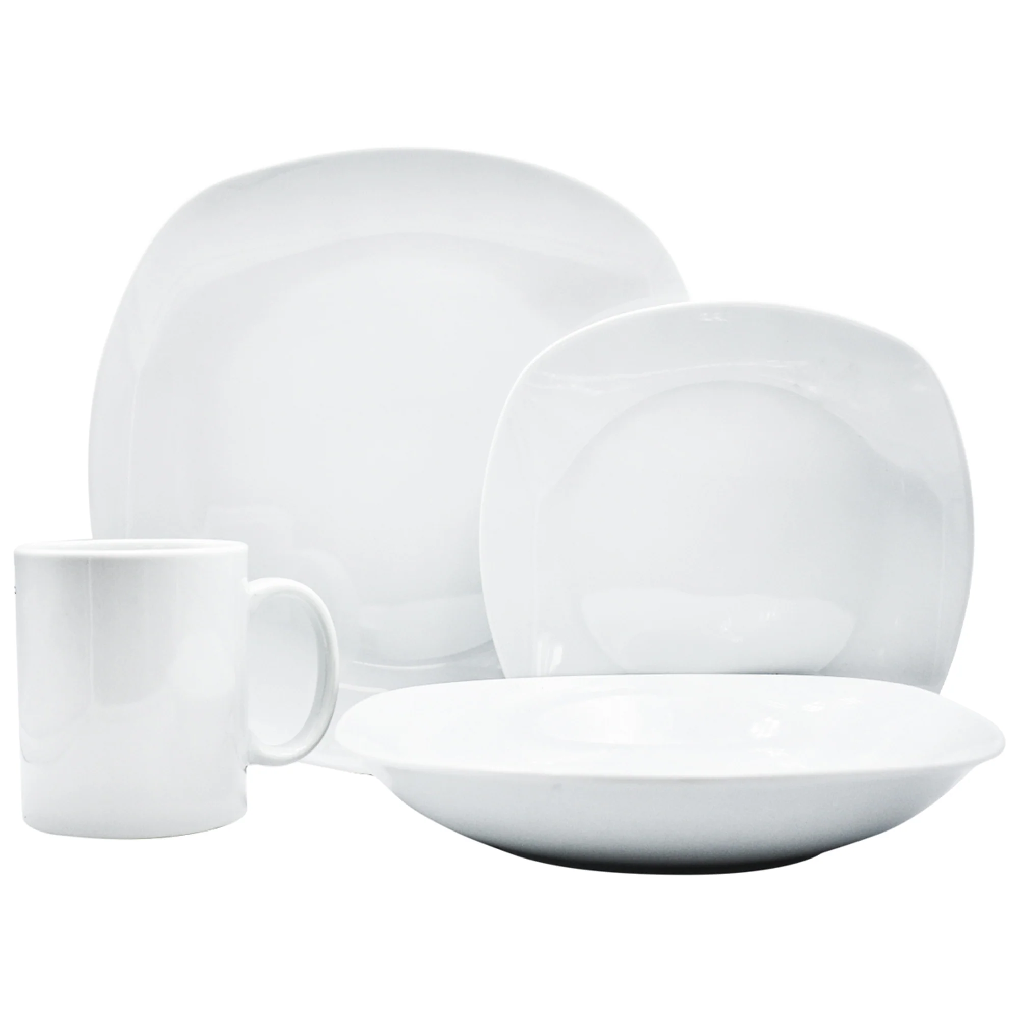 Vajilla con Tazas Kaiser Moderna Porcelana 16 piezas Blanca - Imagen 2