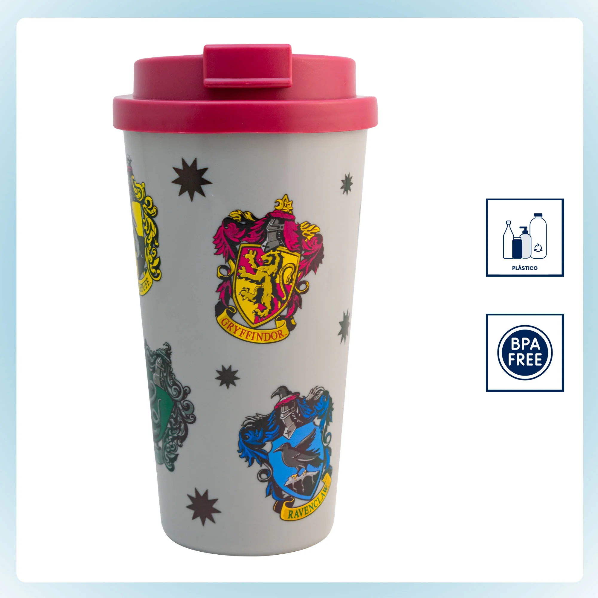 Vaso de Plástico con Tapa para Café Distintos Personajes 500ml - Imagen 4