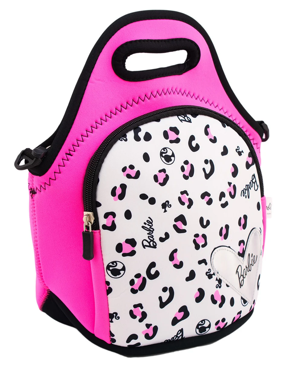 Lonchera Térmica Infantil de Neopreno con Correa y Asa Barbie Mattel - Imagen 2