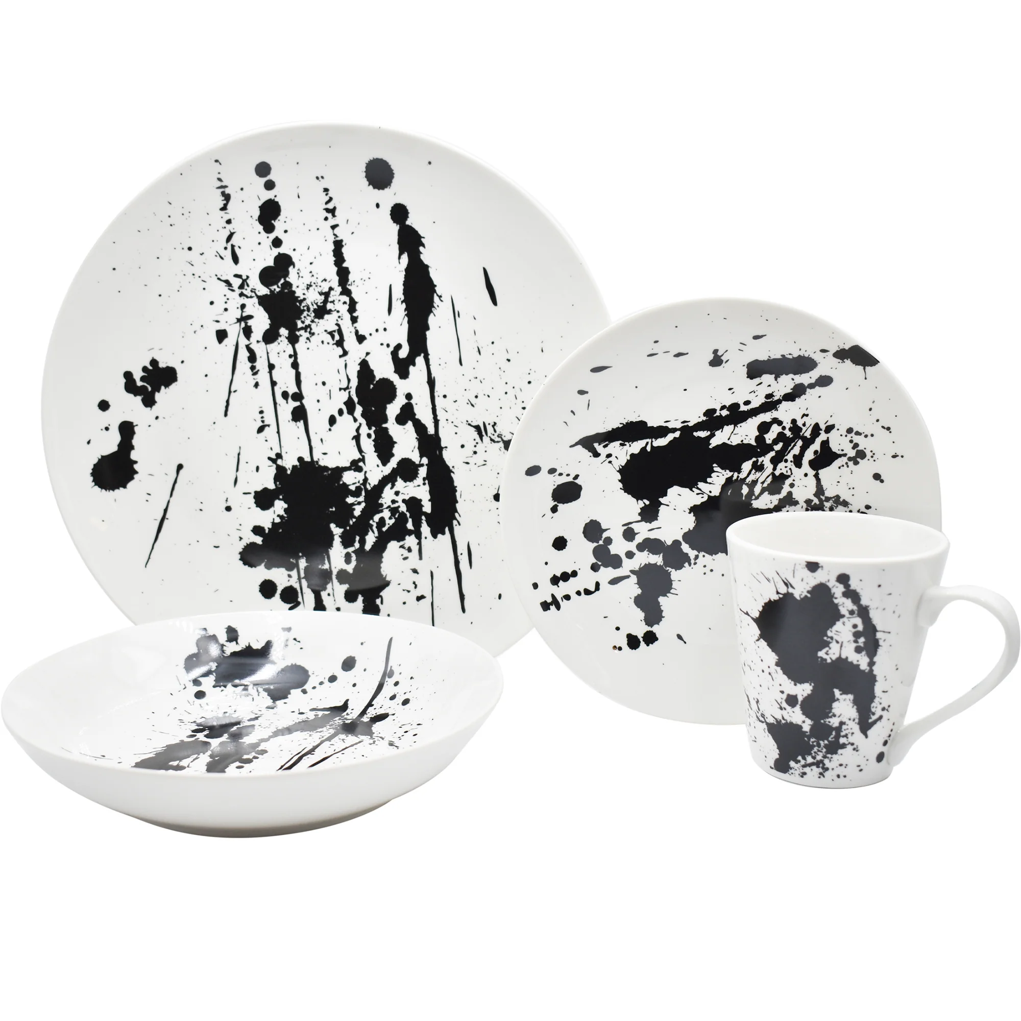 Vajilla con Tazas Para 4 Personas Kaiser Art/Golden Marble Porcelana 16 pz - Imagen 2