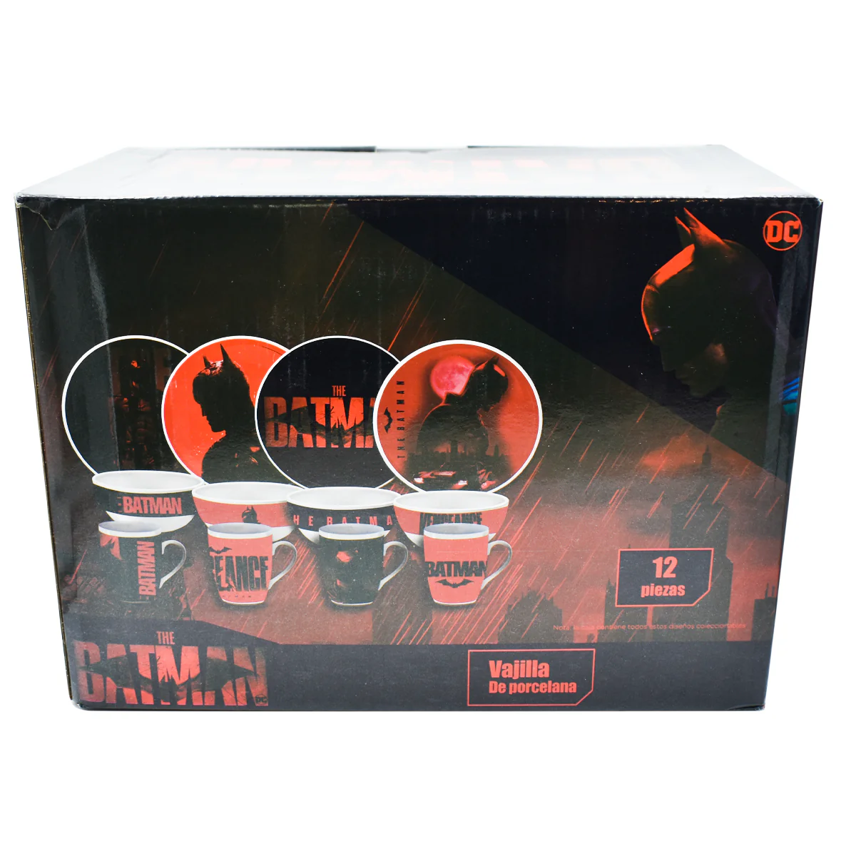 Vajilla de Porcelana con Tazas Fun Kids The Batman 12 pzas 4 personas - Imagen 6