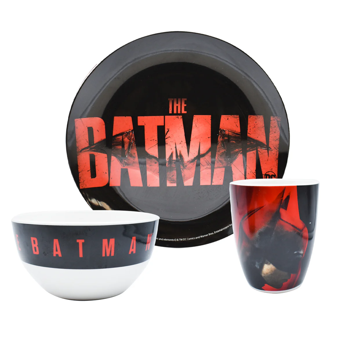 Vajilla de Porcelana con Tazas Fun Kids The Batman 12 pzas 4 personas - Imagen 3