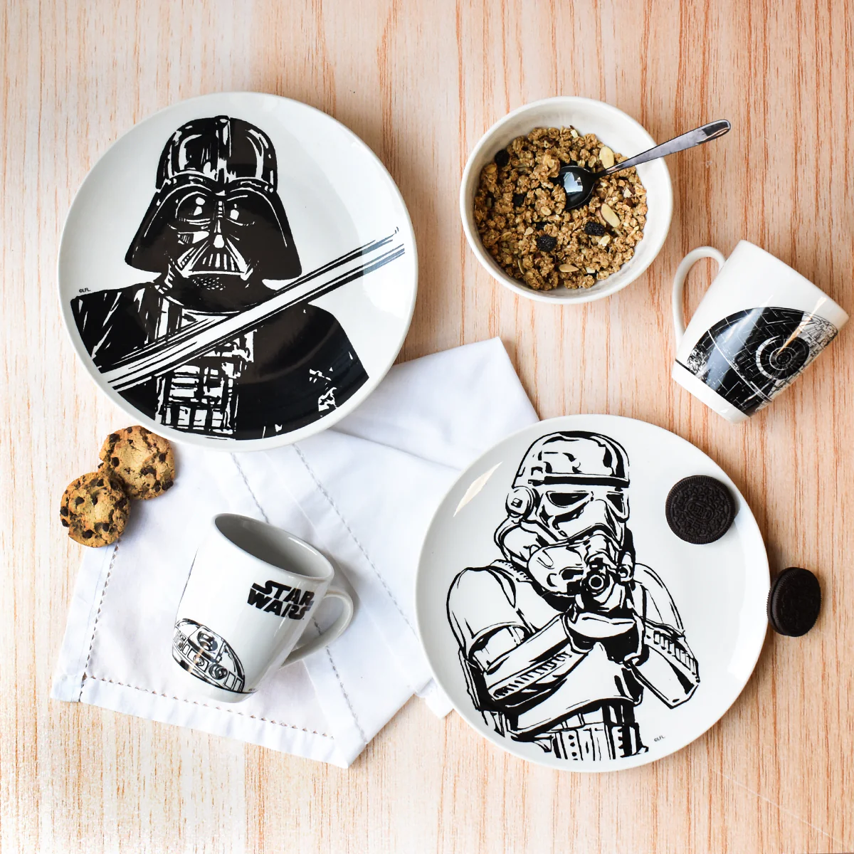 Vajilla de Porcelana Fun Kids Disney Star Wars 12pz - Imagen 5