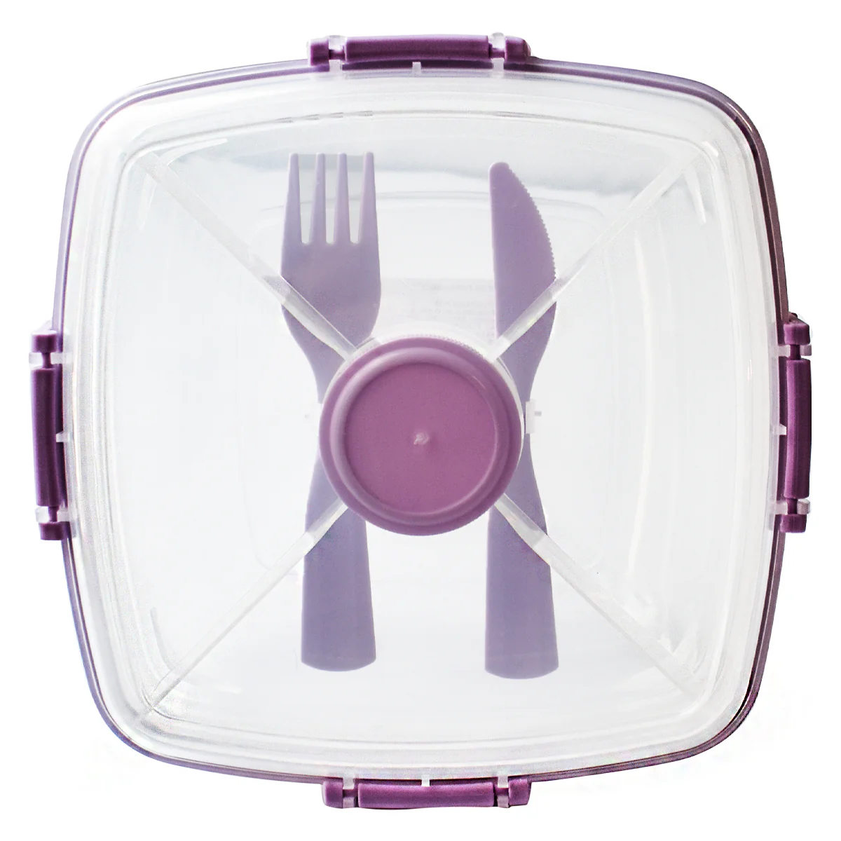 Topper De Plástico Para Lunch Box Cubiertos Portaviandas 6pz