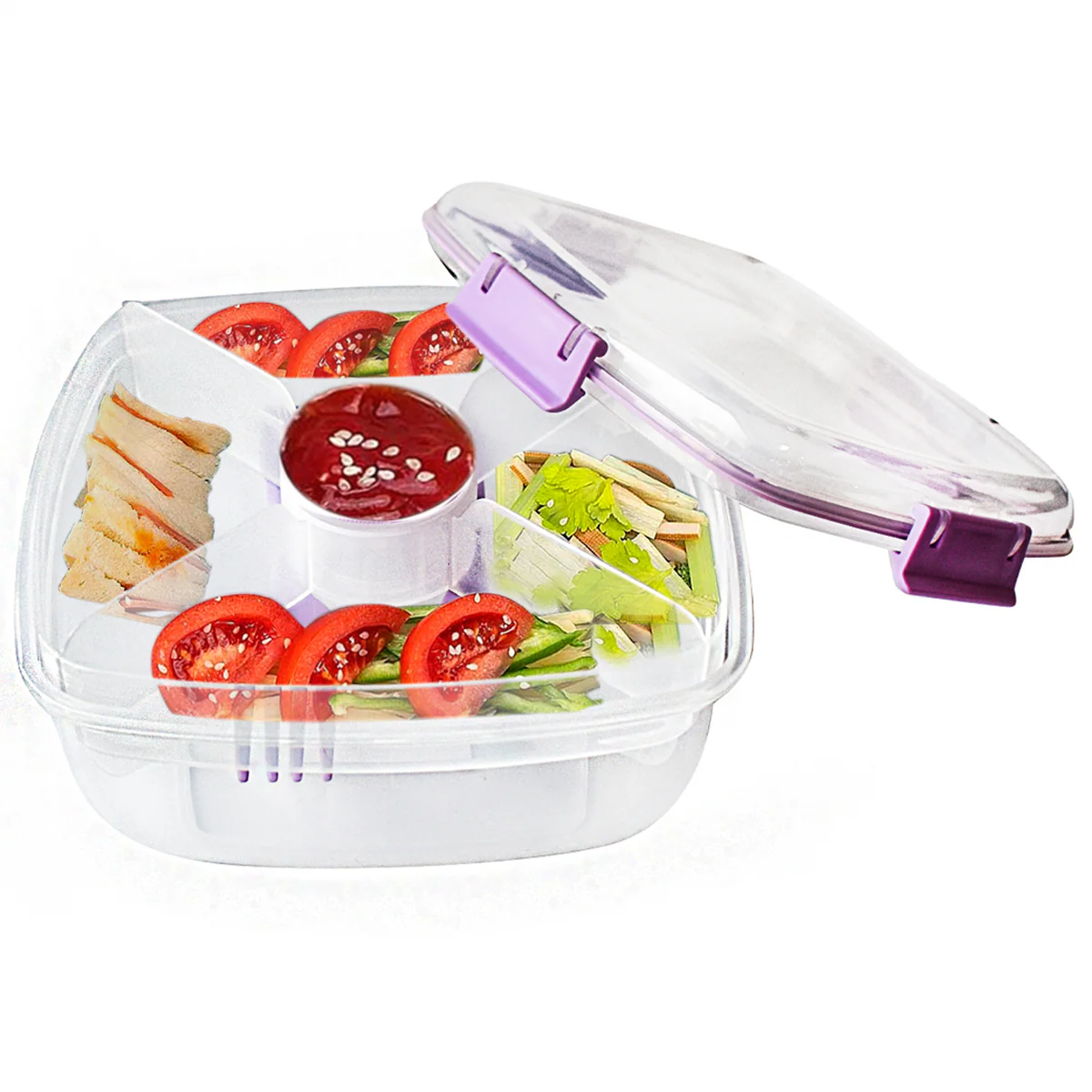 Topper De Plástico Para Lunch Box Cubiertos Portaviandas 6pz - Imagen 2