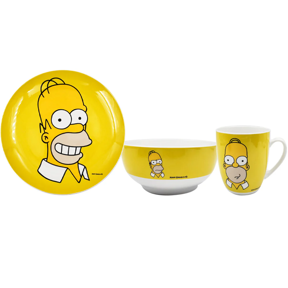 Vajilla de Porcelana Fun Kids Los Simpson 12 piezas - Imagen 3