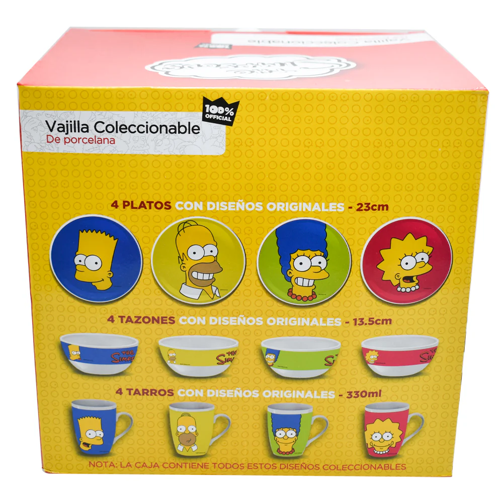 Vajilla de Porcelana Fun Kids Los Simpson 12 piezas - Imagen 6