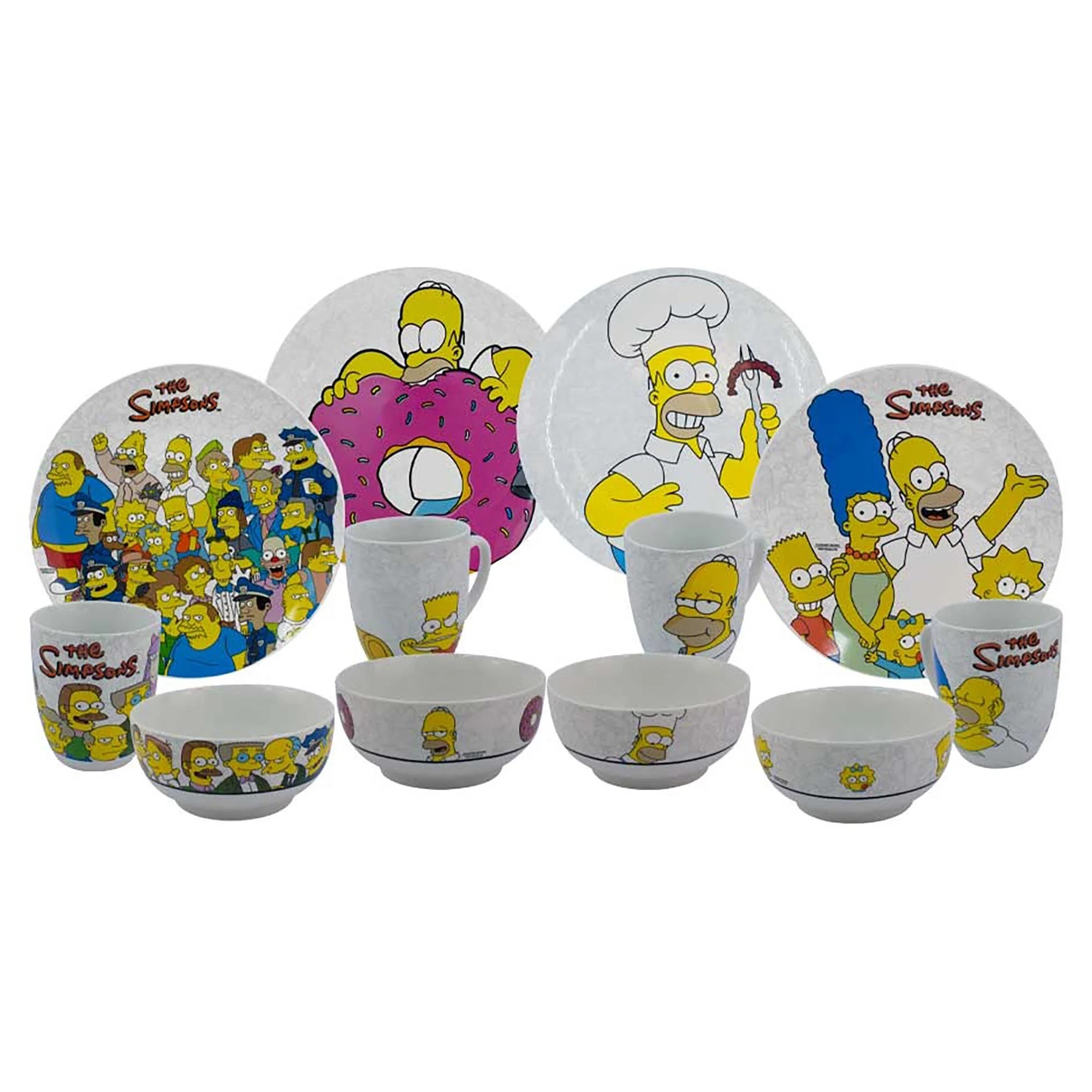 Vajilla de Porcelana Fun Kids Los Simpson 12pz