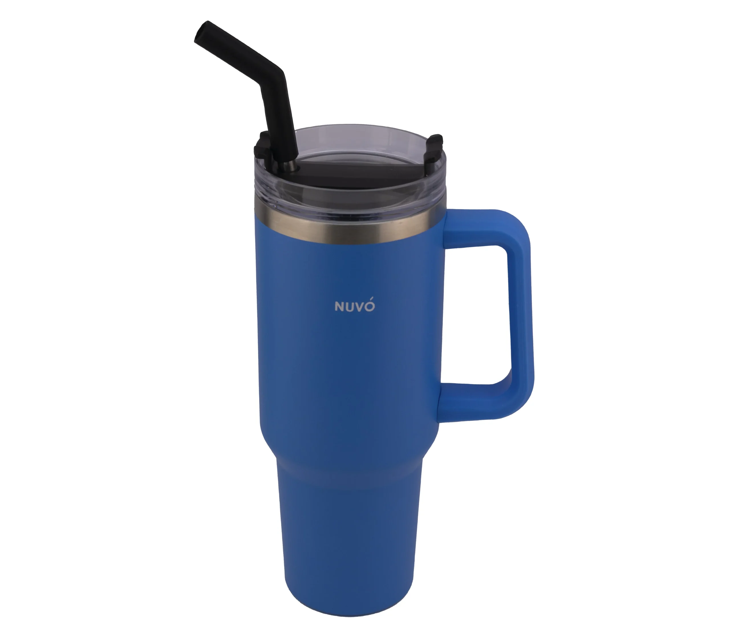 Termo De Acero Inoxidable Nuvó Con Tapa Y Popote 1.2 L Distintos Colores