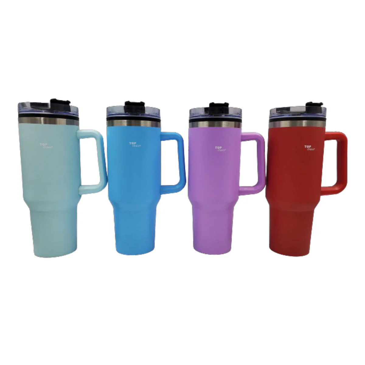 Termo de Acero Inoxidable con Doble Pared, Asa Y Popote Top Chioce 1.2 Lt - Imagen 5