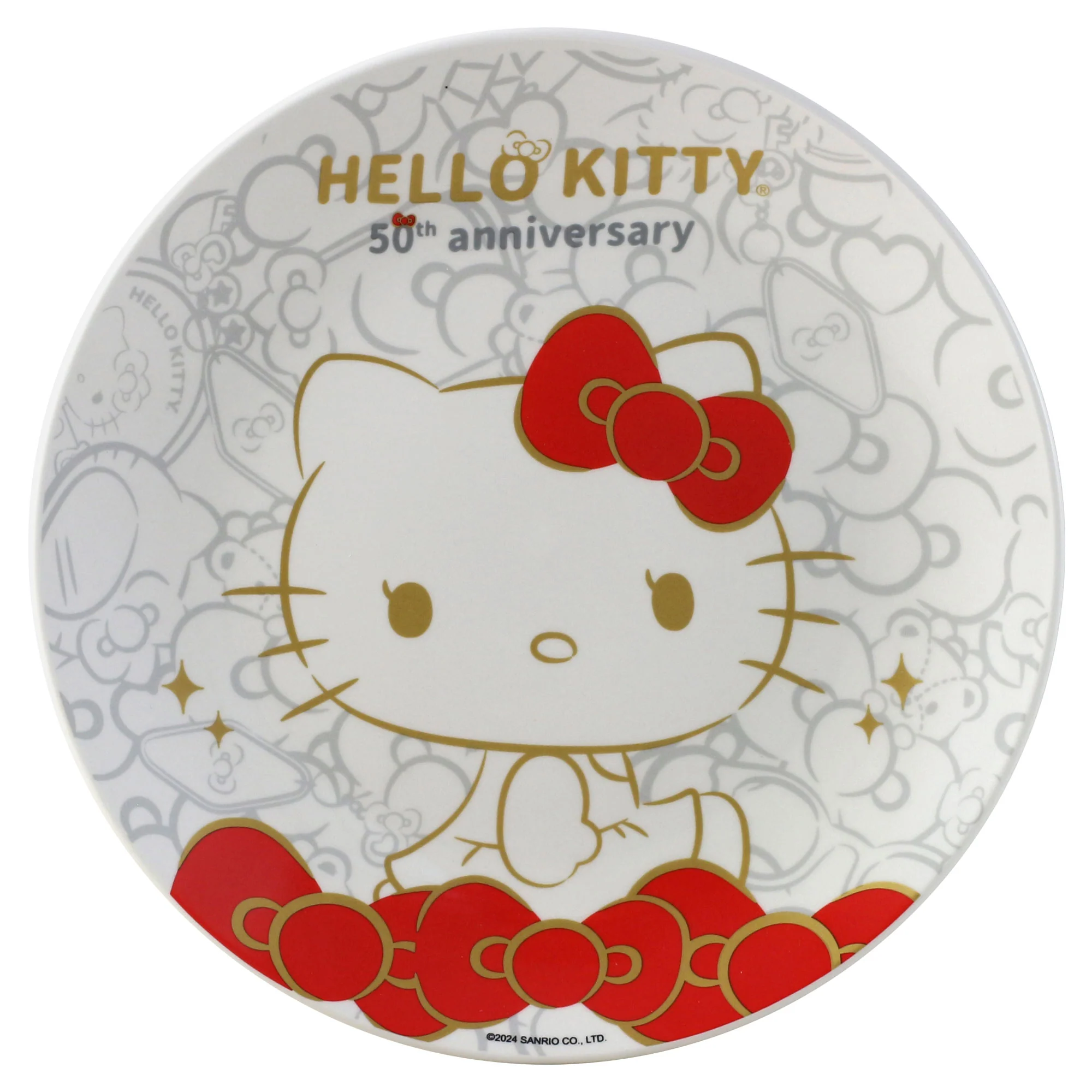 Vajilla De Porcelana Hello Kitty 50 Aniversario 12 Pzas - Imagen 7