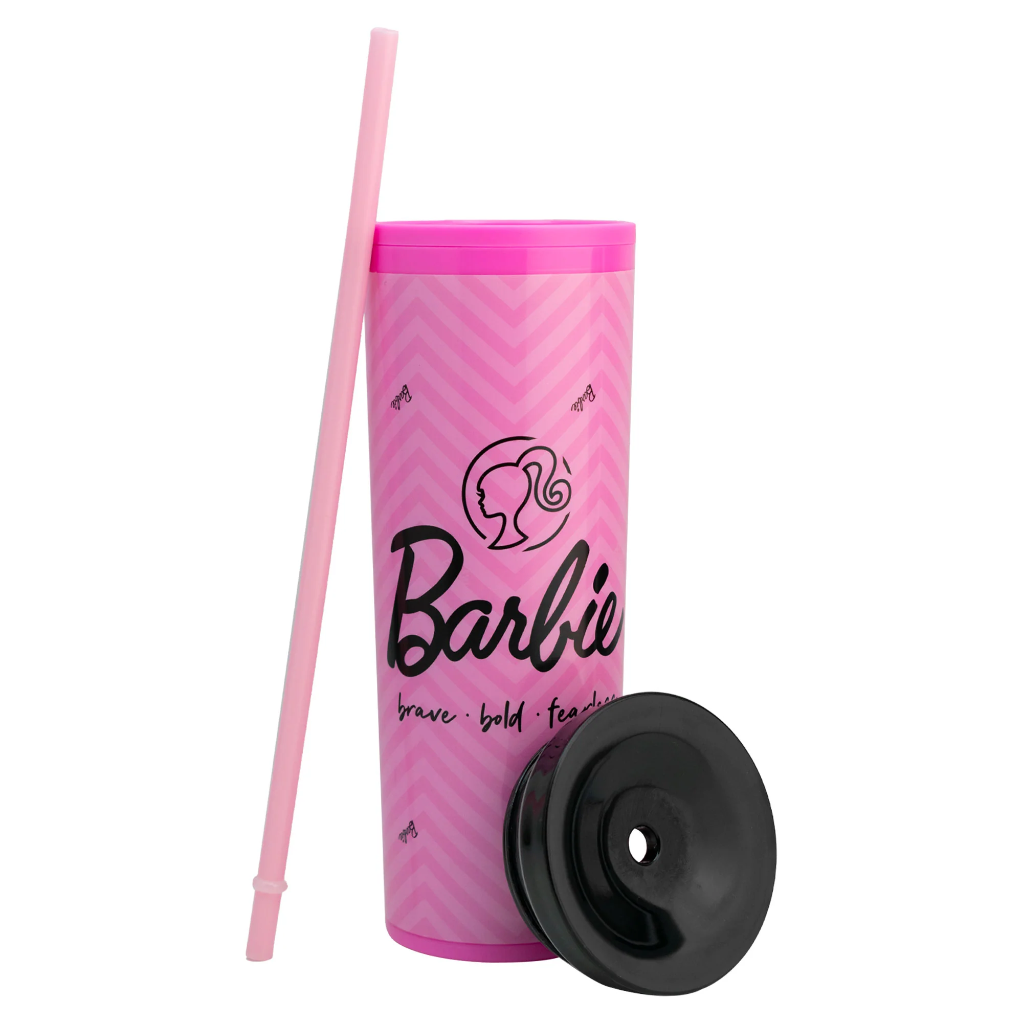 Termo Tipo Vaso con Doble Pared y Popote Personajes Animados 450ml - Imagen 4