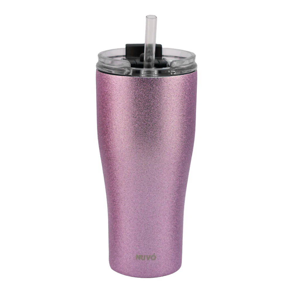 Termo de Acero Inoxidable con Doble Pared en Acabado Glitter NUVÓ 380ml