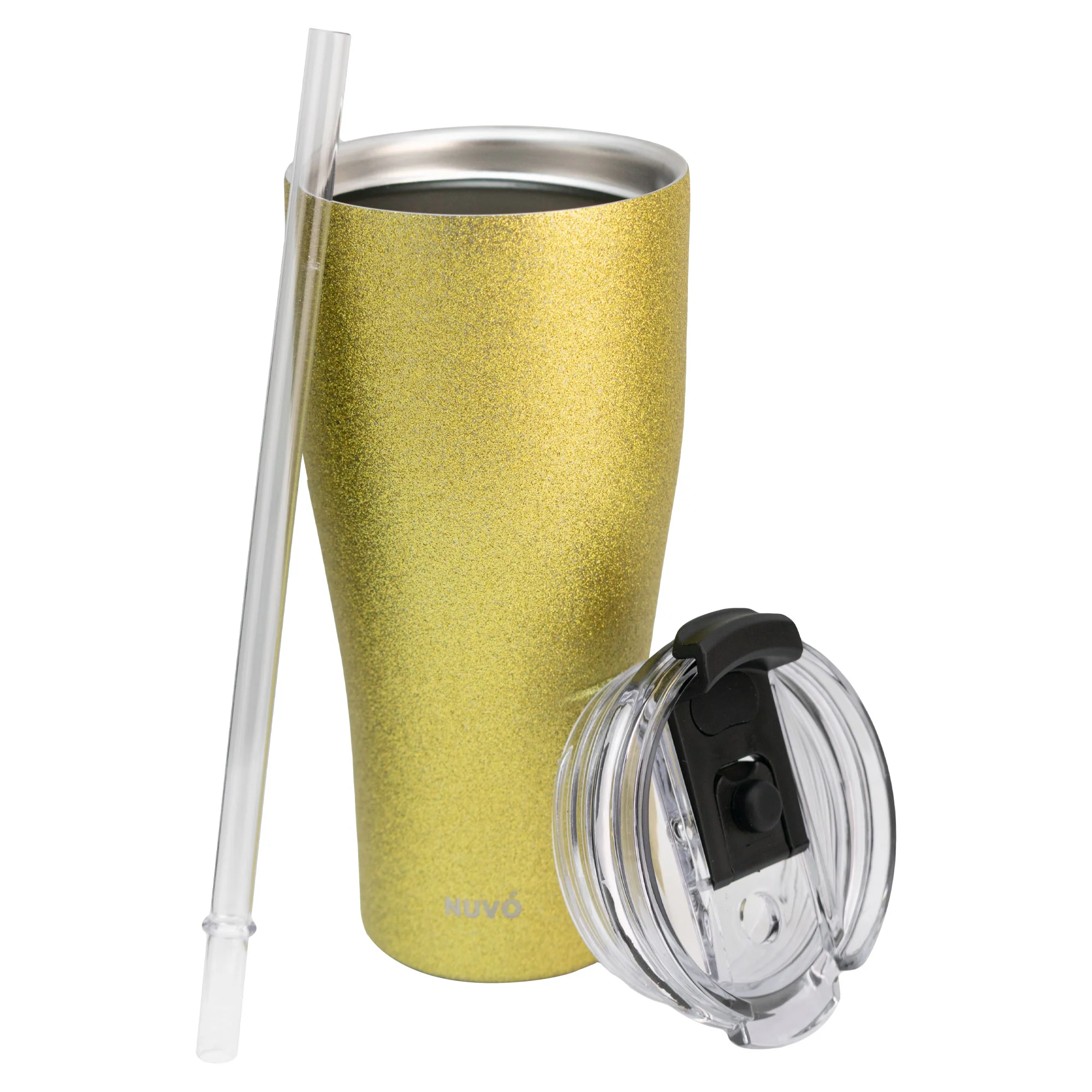 Termo de Acero Inoxidable con Doble Pared en Acabado Glitter NUVÓ 380ml - Imagen 6