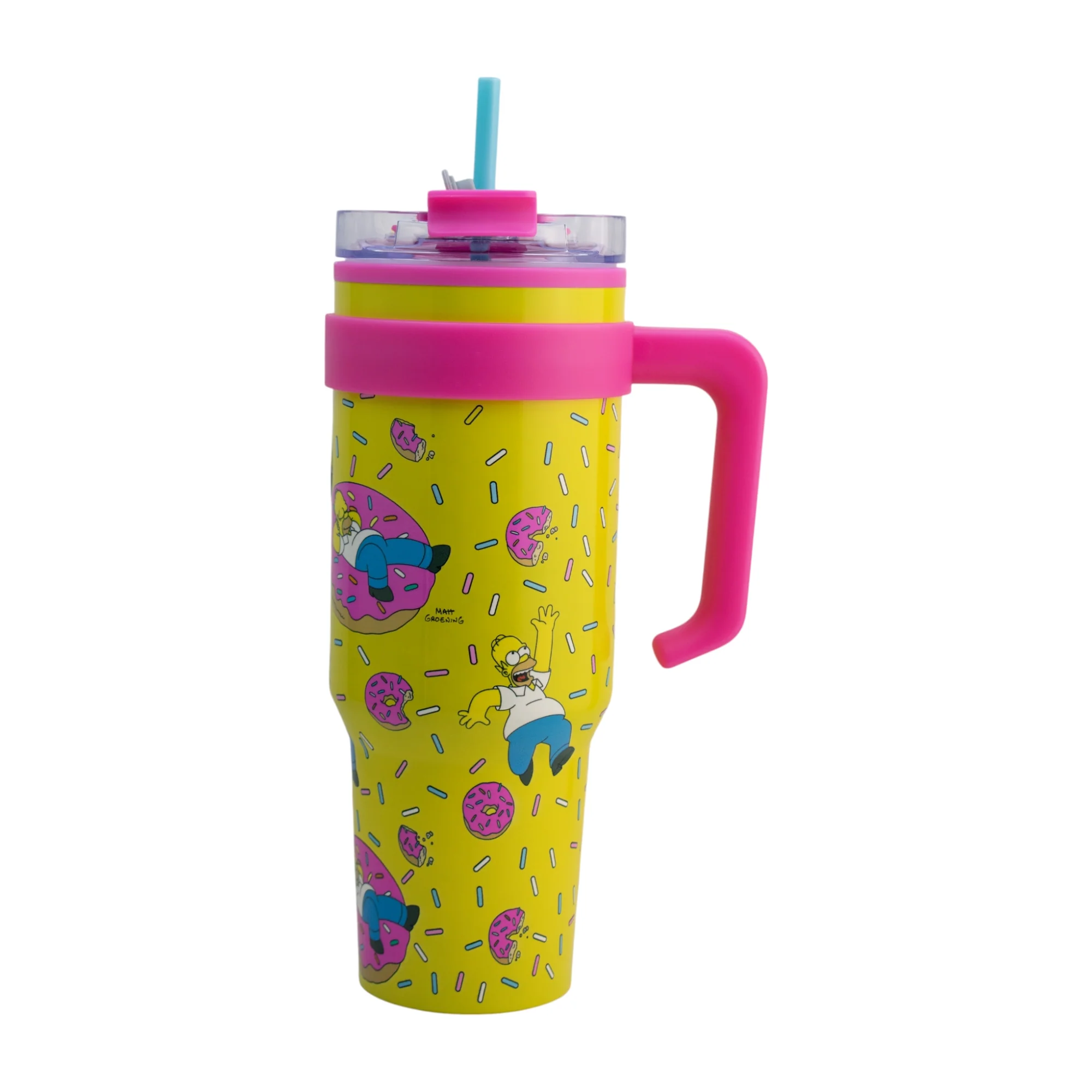 Termo de Acero Inoxidable con Doble Pared, Tapa Doble y Popote Distintos Personajes 1.2 Lt - Imagen 9