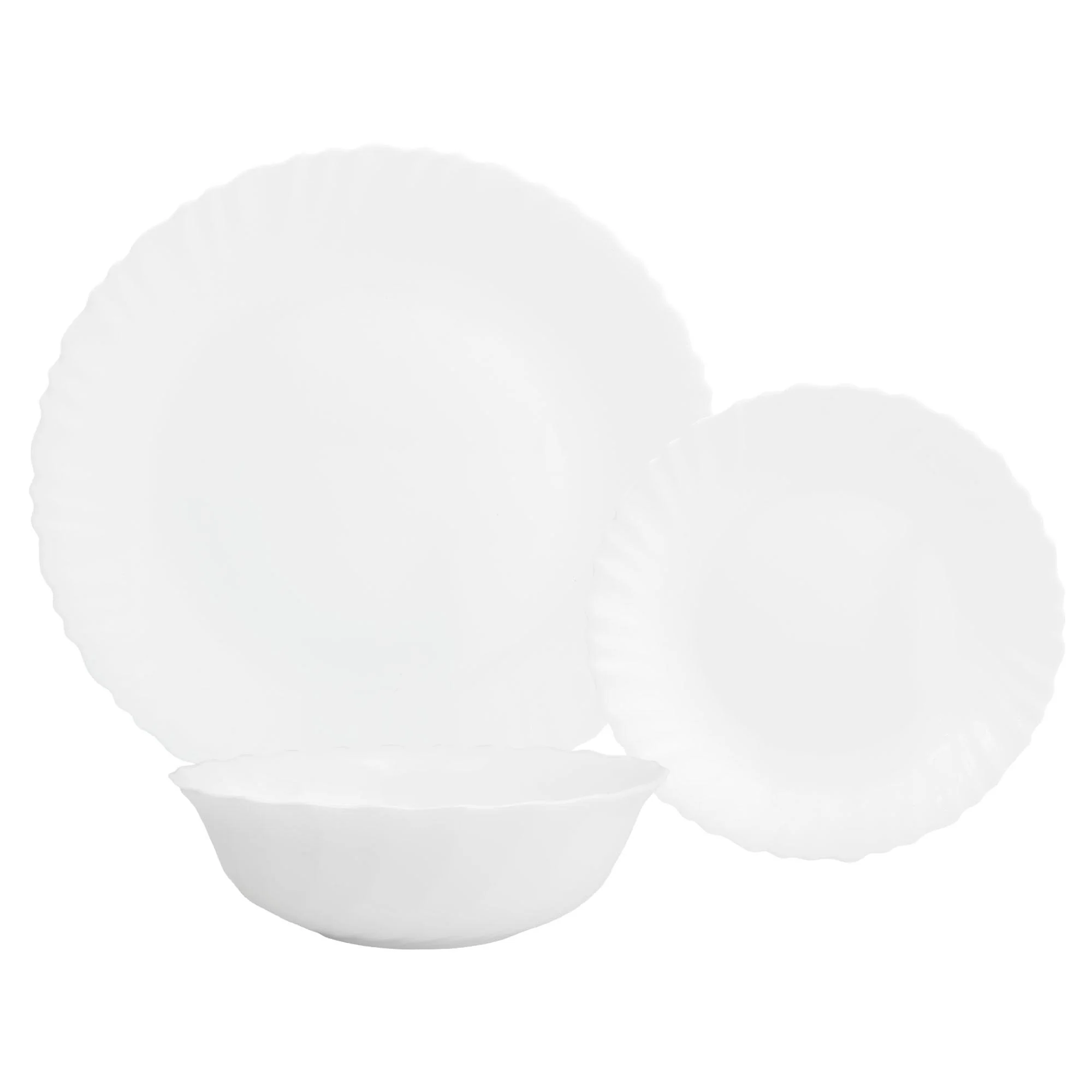 Vajilla Opal Feston 12 Piezas Luminarc Para 4 Personas