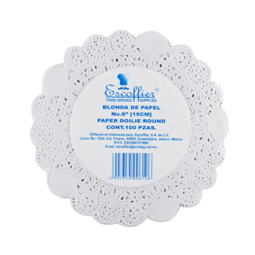 Blondas de Papel Blancas para Repostería - Imagen 6