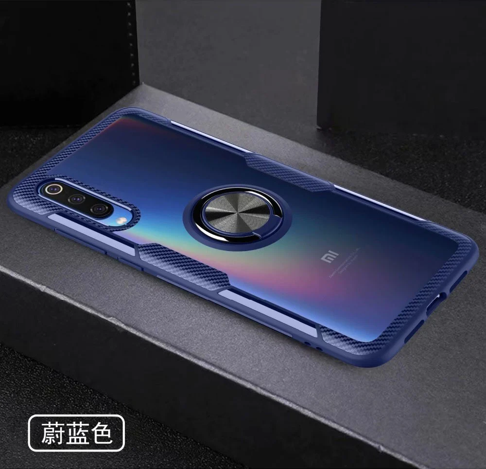 Funda Transparente Con Anillo para Xiaomi Mi 9 SE Mi 9SE