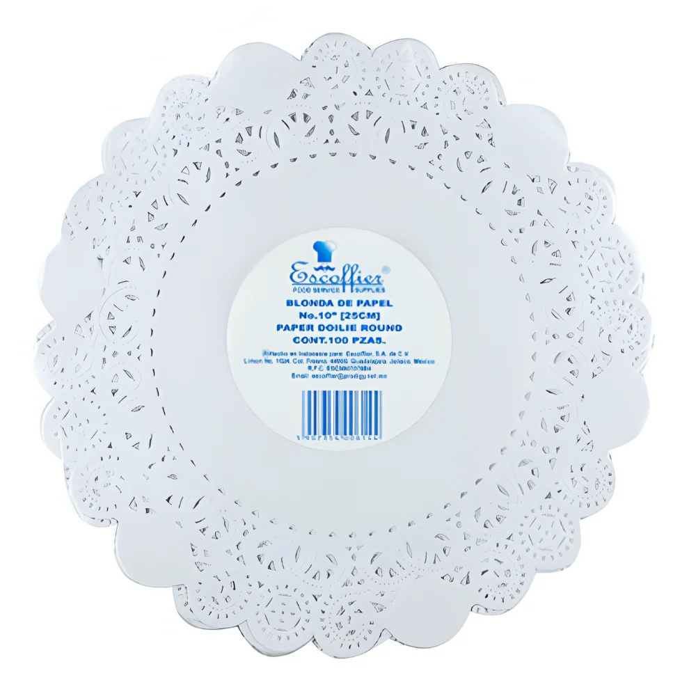 Blondas de Papel Blancas para Repostería - Imagen 7