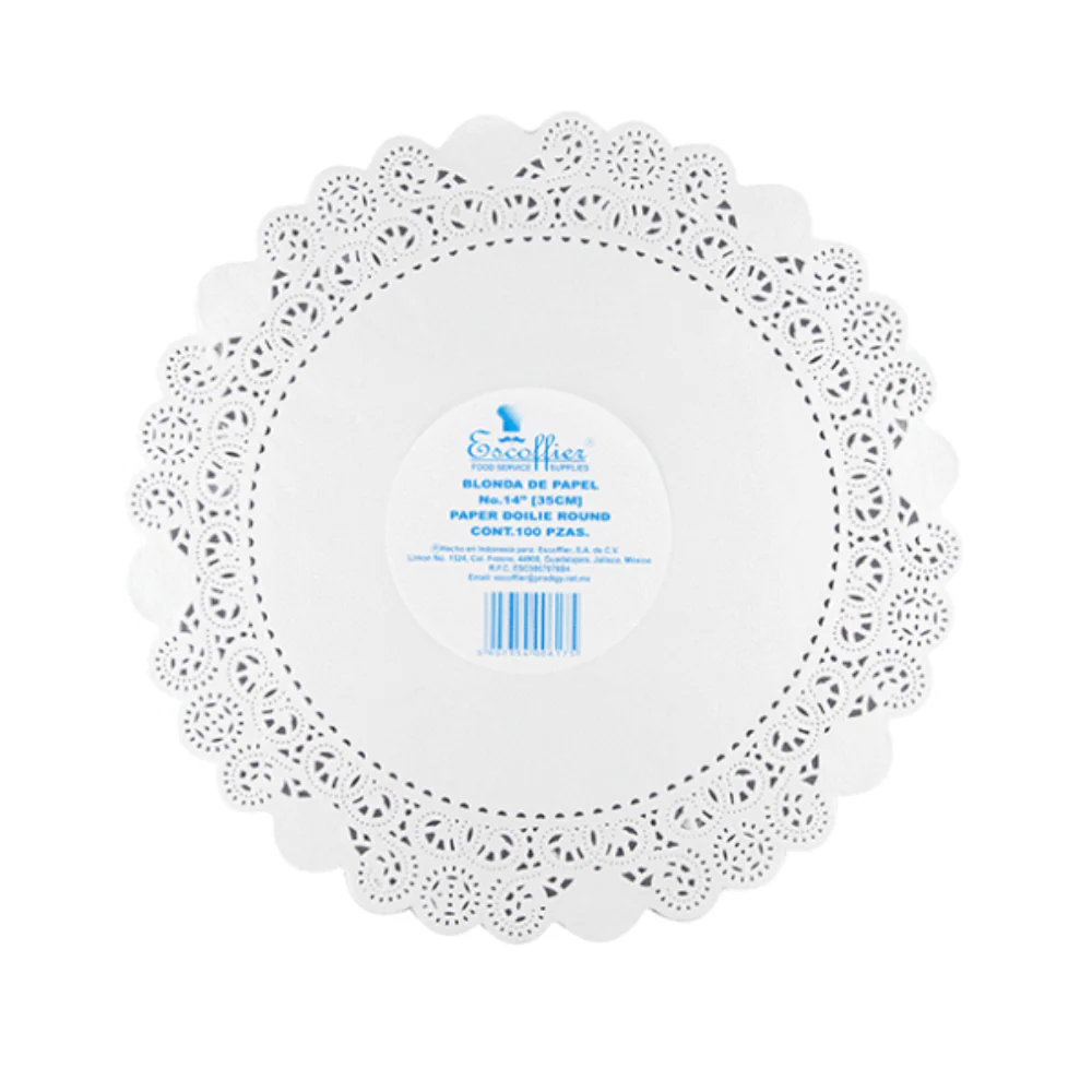 Blondas de Papel Blancas para Repostería - Imagen 9