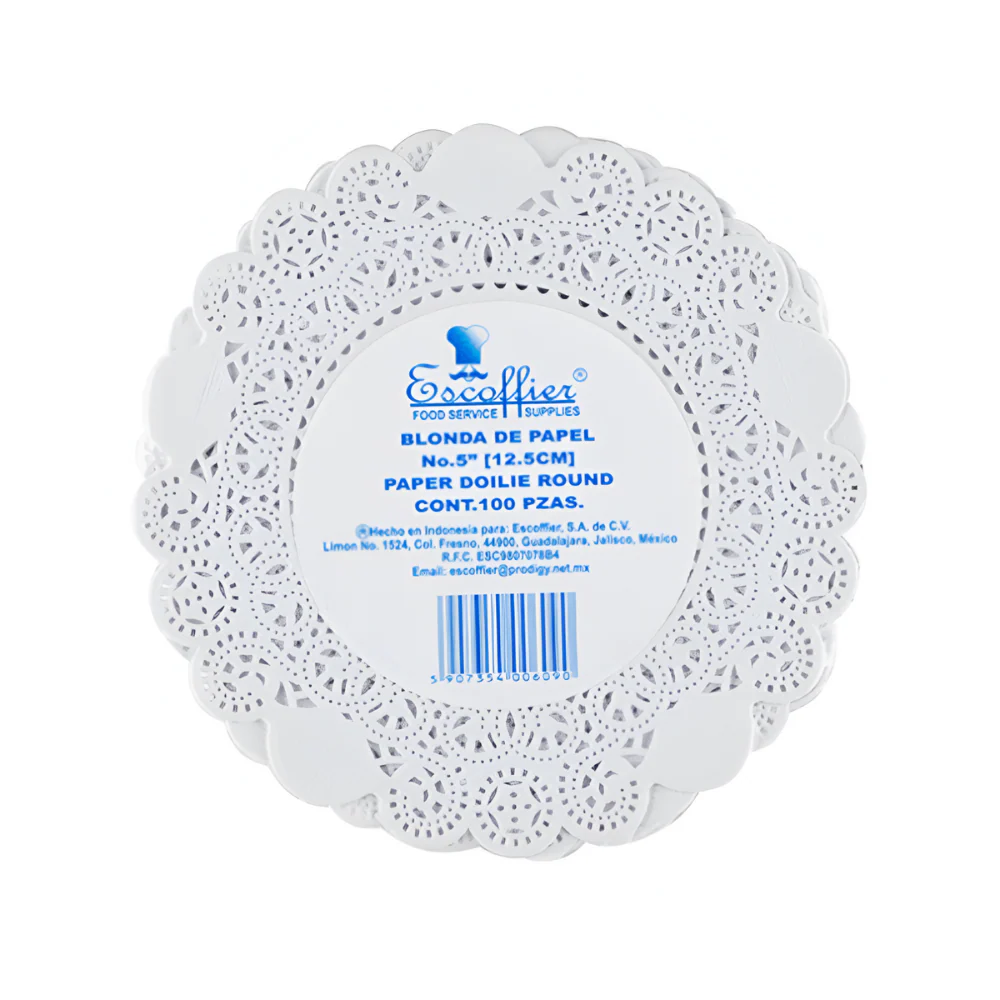 Blondas de Papel Blancas para Repostería - Imagen 5