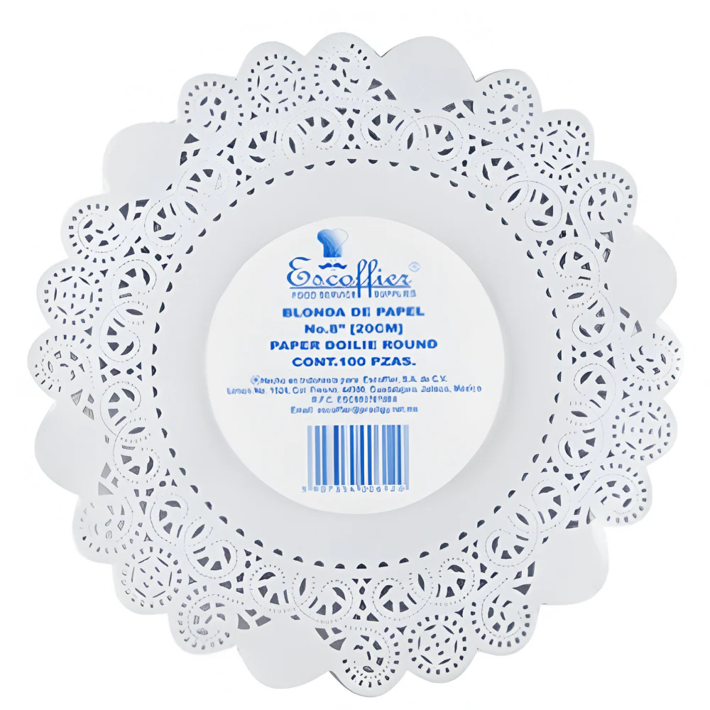 Blondas de Papel Blancas para Repostería - Imagen 8