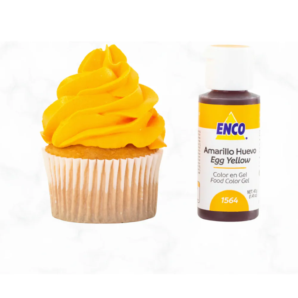 Color en Gel ENCO Amarillo Huevo 40 grs. - Imagen 2