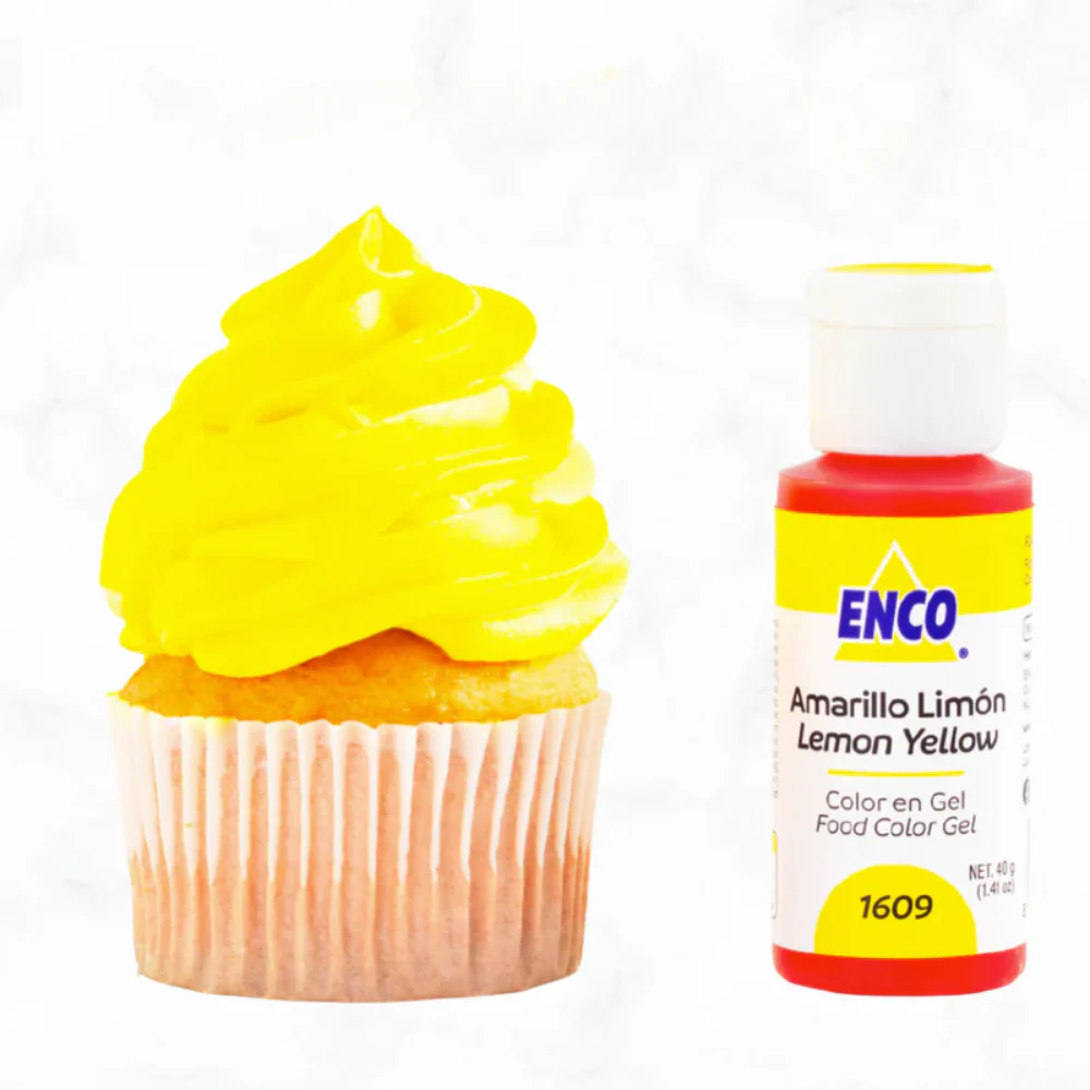 Color en Gel ENCO Amarillo Limón 40 grs - Imagen 2