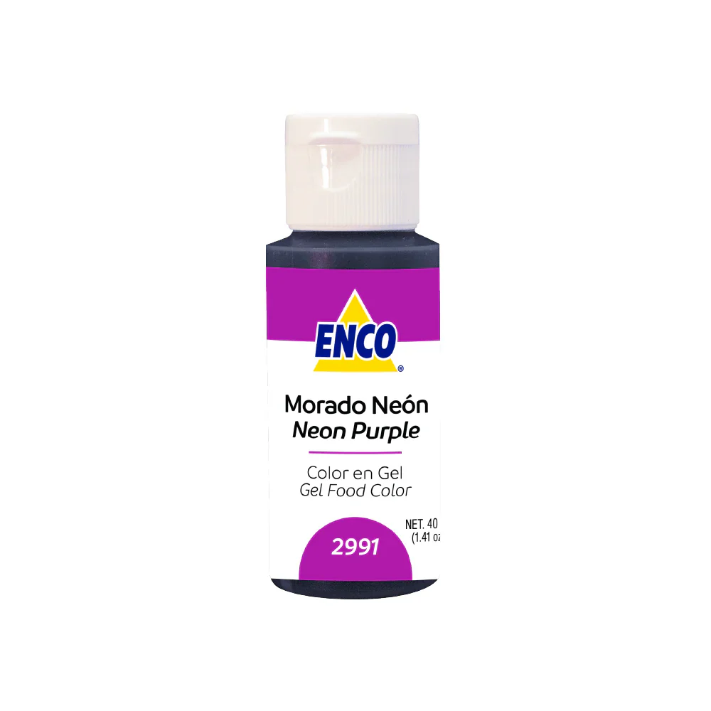 Color en Gel Morado Neón 40 grs. ENCO