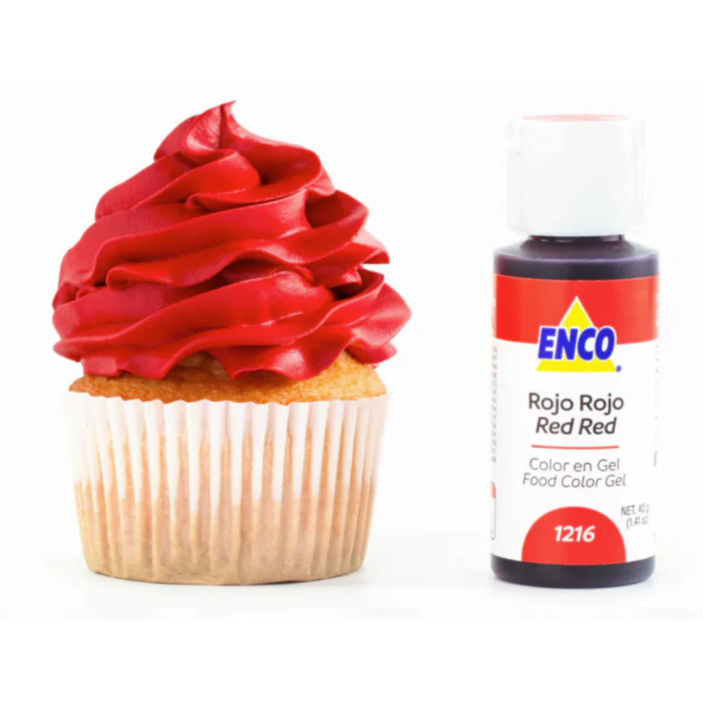Color en Gel ENCO Rojo Rojo 40 grs. - Imagen 2