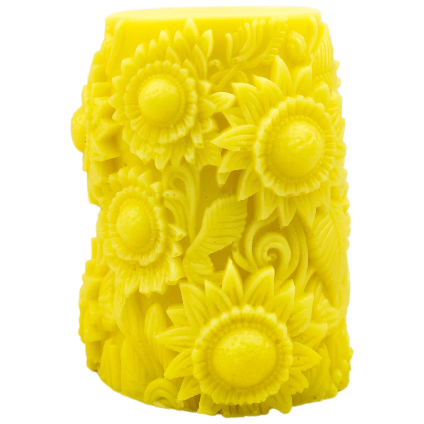 Molde de Silicón para Cirio Vela Sellado Girasoles 3D - Imagen 3