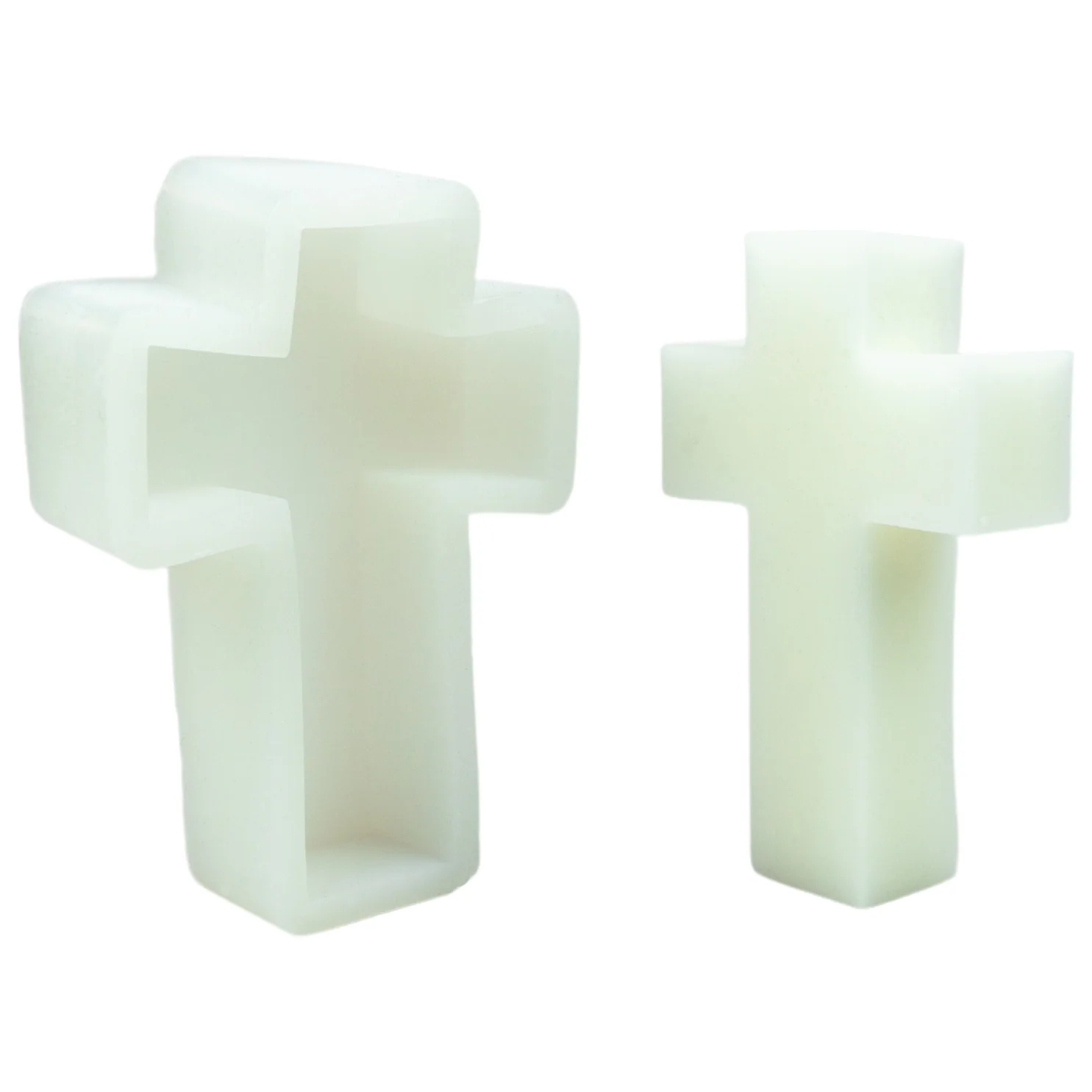 Molde de Silicón Cruz Grande Para Vela Religiosa