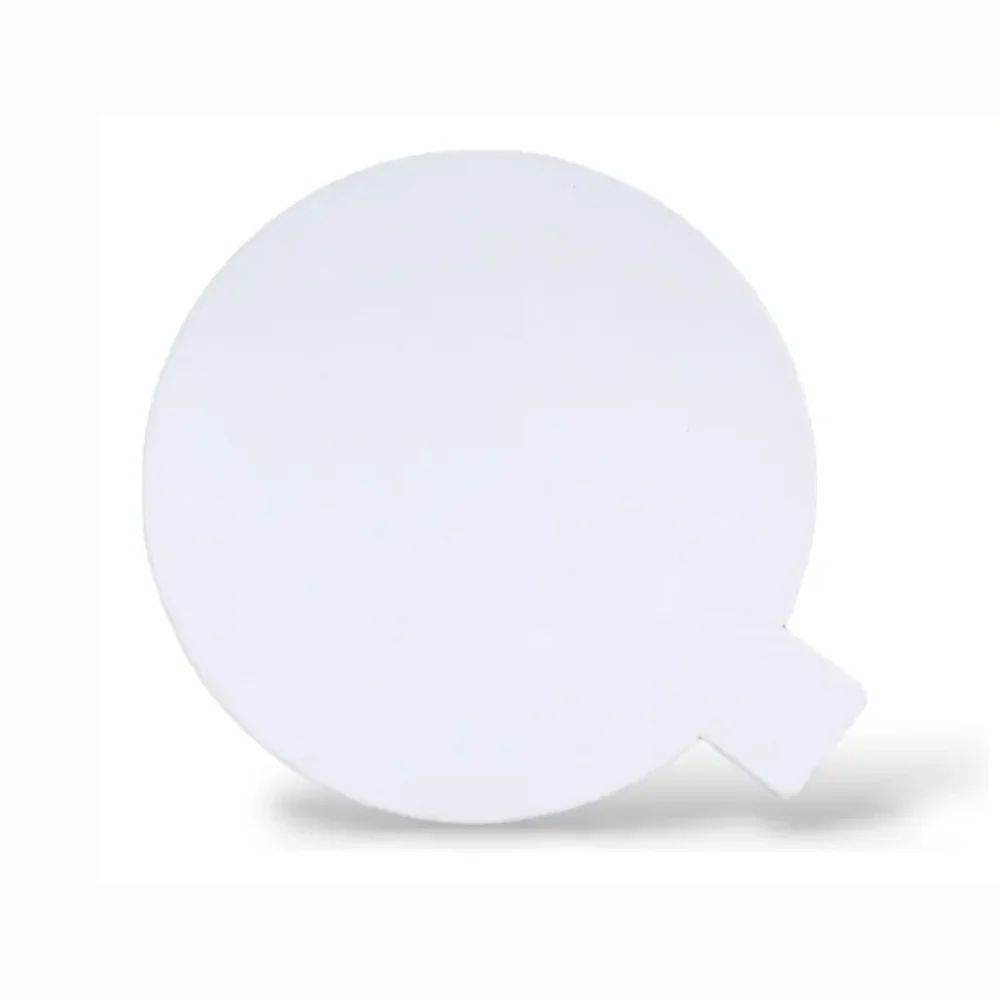 Mini Base de Cartón Blanco con Pestaña 8 cm