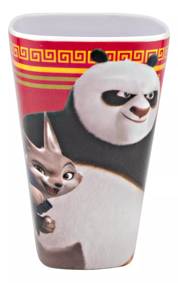 Vajilla Individual Melamina Kung Fu Panda 4 La Película 3 Pz - Imagen 4