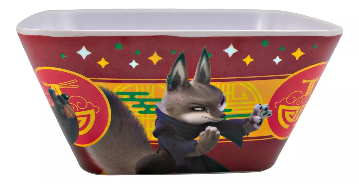 Vajilla Individual Melamina Kung Fu Panda 4 La Película 3 Pz - Imagen 7