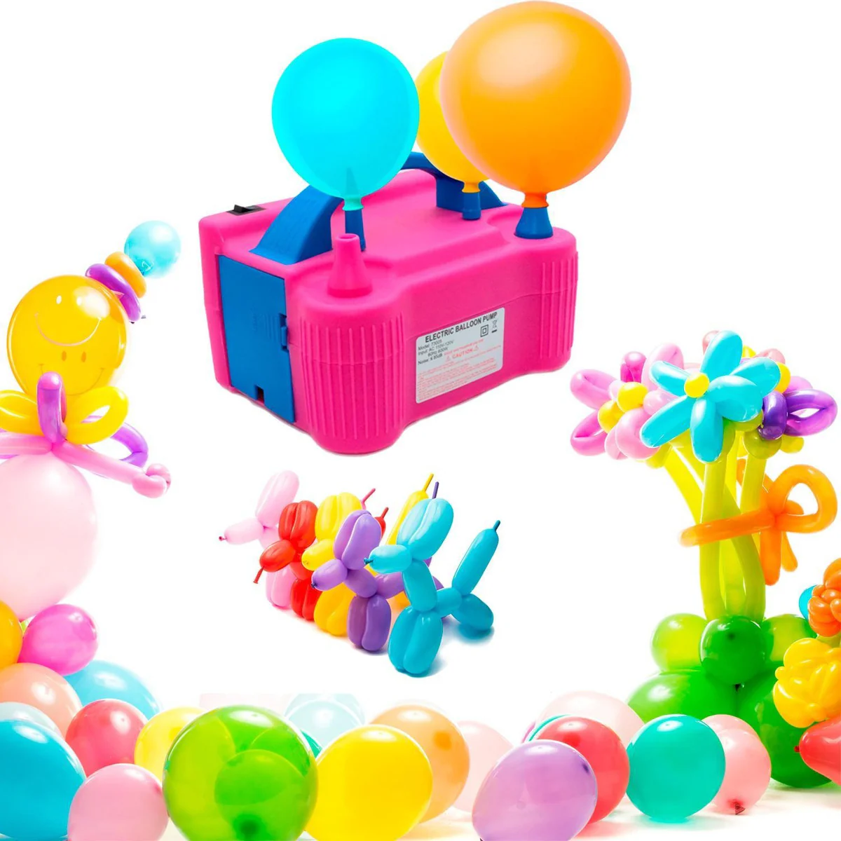 Inflador De Globos Eléctrico Maquina Para Globos J05284 - Imagen 2