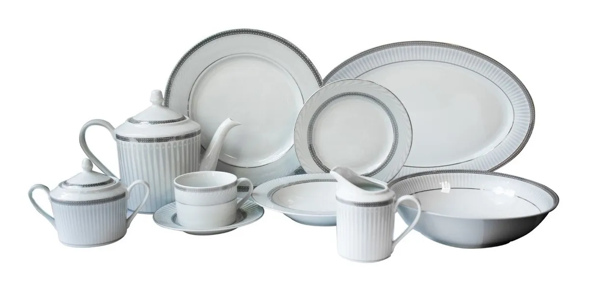 Vajilla de Porcelana Platino Top Choice 47 Piezas - Imagen 6