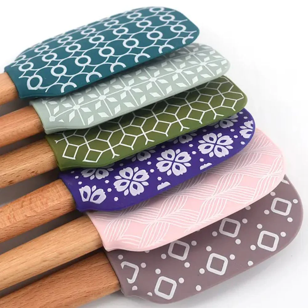 Espátula de Silicón Decorativa con Mango de Madera - Imagen 6