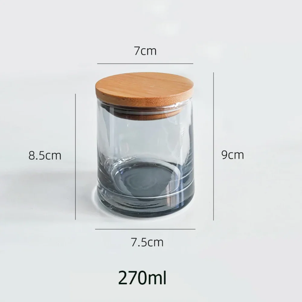 Frascos de Vidrio Grande con Tapa de Bambú - Imagen 4