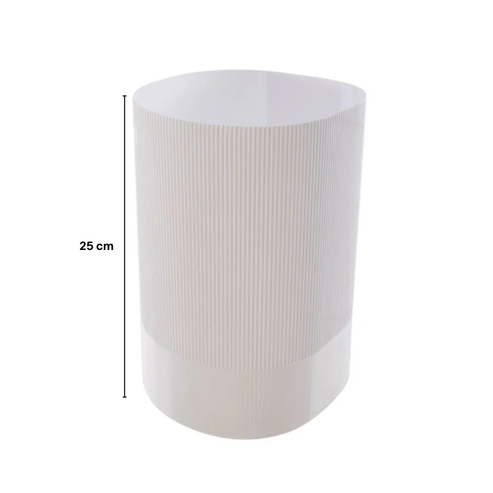 Gorro Chef de Papel Blanco 25 cm Entretela - Imagen 3