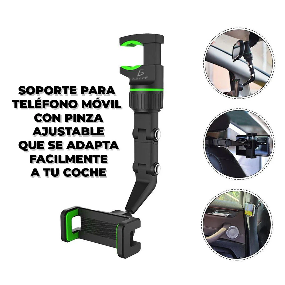 Soporte De Celular Espejo Para Auto BA-017 HOLD64 J06686