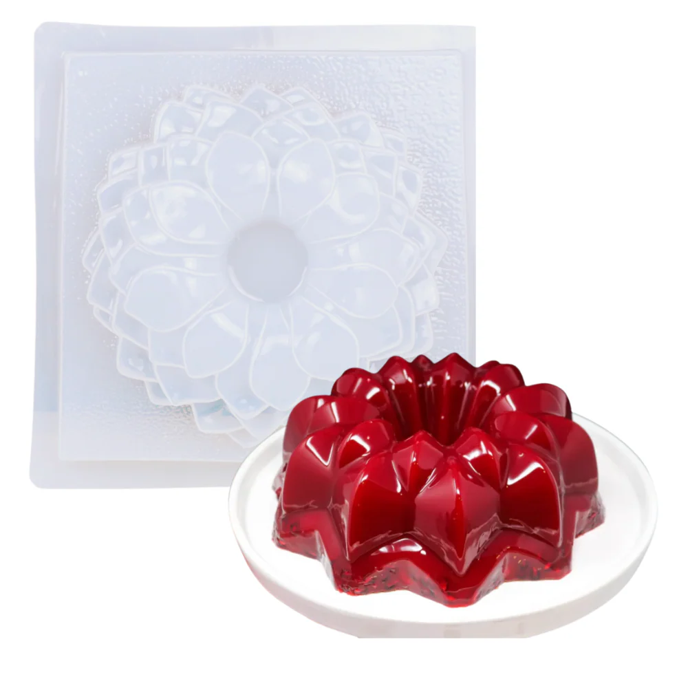 Gelatinero redondo de flor