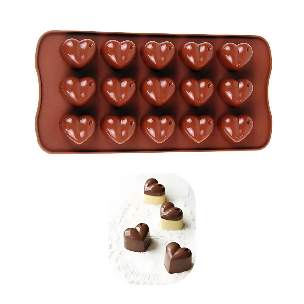 Molde De Silicon corazón trufero