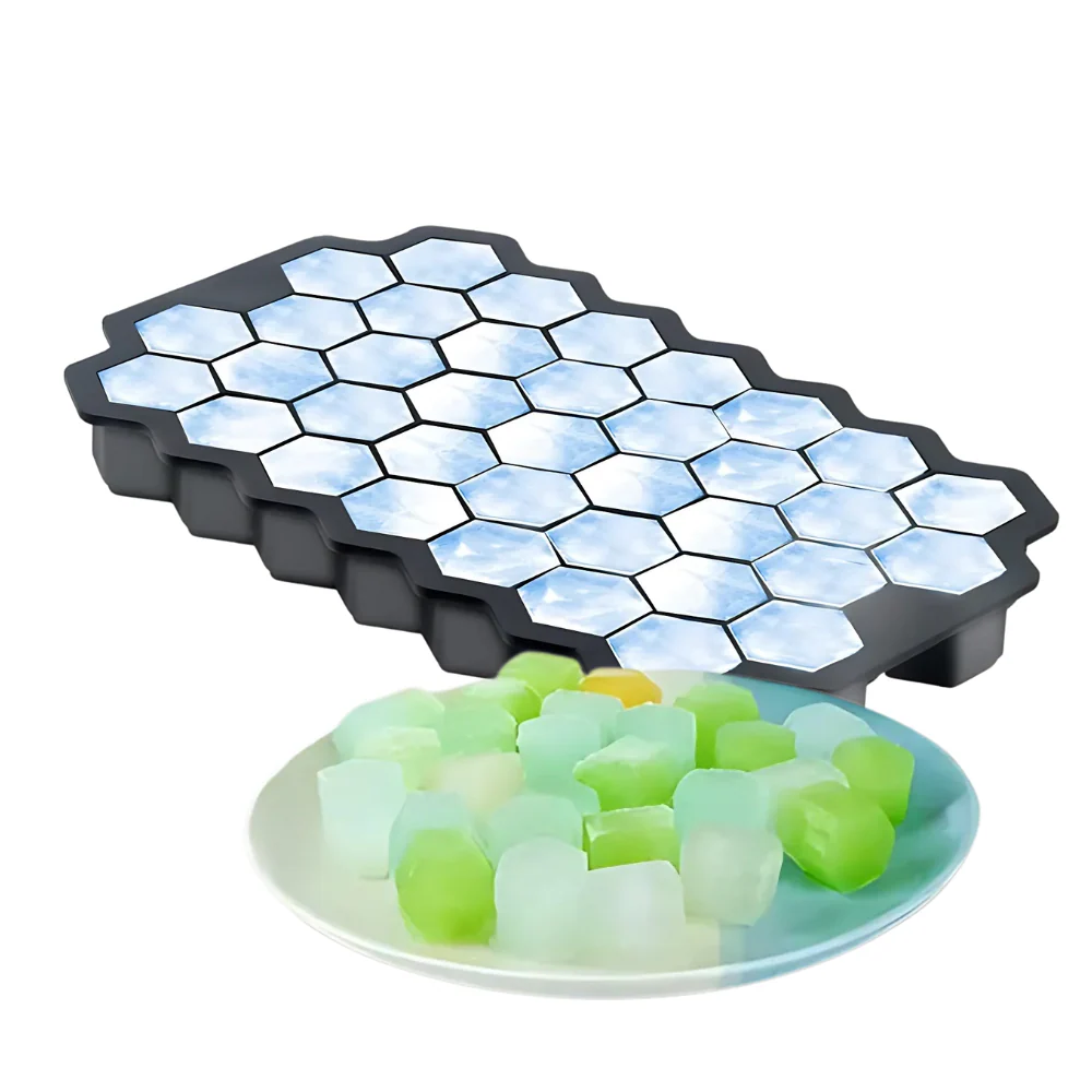 Molde de silicón hielos hexagonales