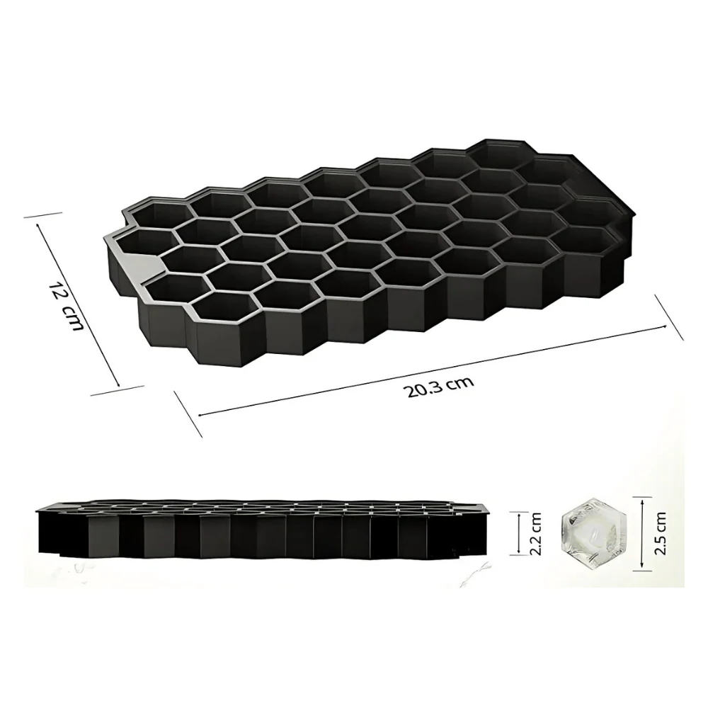 Molde de silicón hielos hexagonales - Imagen 4