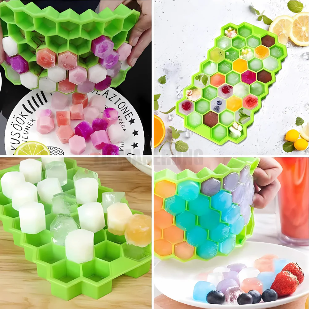 Molde de silicón hielos hexagonales - Imagen 2