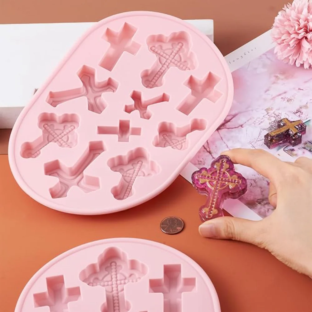 Molde 10 Cruces de silicón - Imagen 2